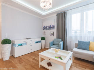 Uwspółcześniona klasyka w centrum Warszawy, Koncepcja Wnętrz Koncepcja Wnętrz Living room