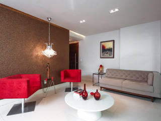 Apt. Rio Vermelho, Myrtes Henrique Arquitetura Personalizada Myrtes Henrique Arquitetura Personalizada Salas modernas