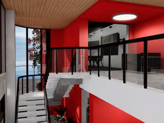 BLOQUE ROJO, BICHO arquitectura BICHO arquitectura Ruang Komersial Metal