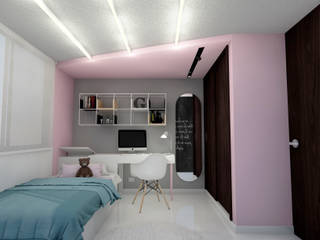 PALO DE ROSA, BICHO arquitectura BICHO arquitectura Girls Bedroom