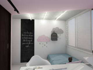 PALO DE ROSA, BICHO arquitectura BICHO arquitectura Kamar tidur anak perempuan