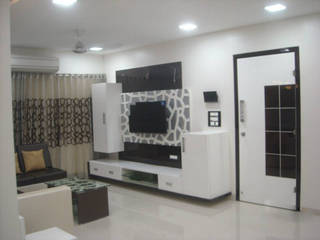 Residence, Mi-Decor Mi-Decor Modern living room Plywood White