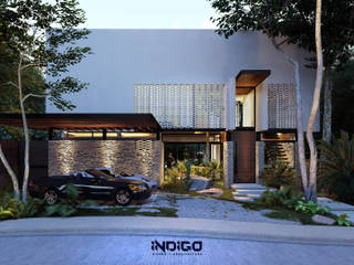 homify Single family home Concrete White