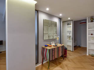 La cucina come un'isola, Formaementis Formaementis Moderner Flur, Diele & Treppenhaus