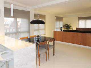 Reforma de piso para una familia de músicos, MG arquitectos asturias MG arquitectos asturias غرفة السفرة
