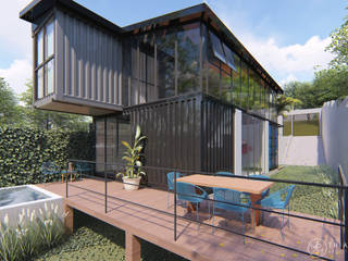 Projeto Residencial em Container, Thiara Garcia Arquitetura e Interiores Thiara Garcia Arquitetura e Interiores