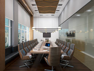 Modern office interiors , Rhythm And Emphasis Design Studio Rhythm And Emphasis Design Studio Modern study/office
