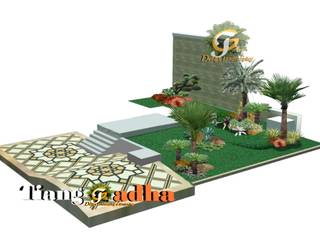 Arsitek Taman Surabaya, Tukang Taman Surabaya - Tianggadha-art Tukang Taman Surabaya - Tianggadha-art Jardines en la fachada Piedra