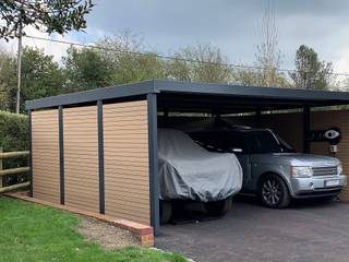 Double carport for Classic Car Enthusiast, wearemodern limited wearemodern limited Carport Iron/Steel