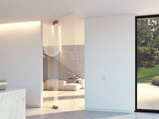 Minimal Frame Internal Pivot Doors, MassimoSky MassimoSky Minimalist style doors Glass