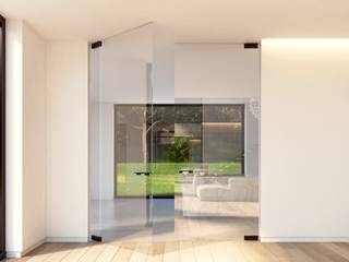 Minimal Frame Internal Pivot Doors, MassimoSky MassimoSky Minimalist style doors Glass