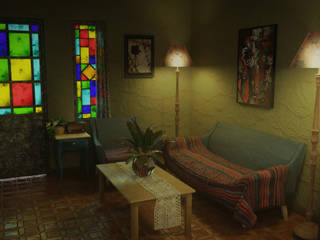 Interiores, CrimsonViz CrimsonViz Eclectic style living room Yellow