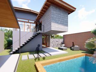 Casa Container Familia Dos Santos, Proyecta Design Proyecta Design Jardins modernos