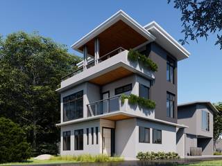 A Proposed 3 - Storey Residential Development, Studio Each Architecture Studio Each Architecture Single family home Glass