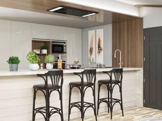 Dyskretny okap sufitowy Bardot 100.1 Black, GLOBALO MAX GLOBALO MAX Kitchen