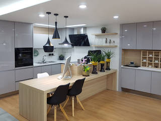 주거-신길동 쇼룸, DB DESIGN Co., LTD. DB DESIGN Co., LTD. Built-in kitchens