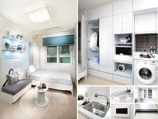 주거-영등포 오피스텔 모델하우스, DB DESIGN Co., LTD. DB DESIGN Co., LTD. Small bedroom