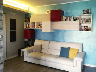 CASA NOCE-NICO, Nocera Kathia rendering progettazione e design Nocera Kathia rendering progettazione e design Modern living room
