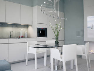 Двухуровневая квартира в Санкт-Петербурге, Elena Demkina Design Elena Demkina Design Kitchen