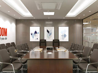 Thiết kế văn phòng Công ty TNHH Vạn Niên, Công ty CP nội thất Miền Bắc Công ty CP nội thất Miền Bắc Commercial spaces