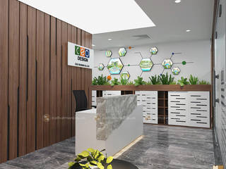 Thiết kế nội thất văn phòng CEO tầng 3, Công ty CP nội thất Miền Bắc Công ty CP nội thất Miền Bắc Espaços comerciais
