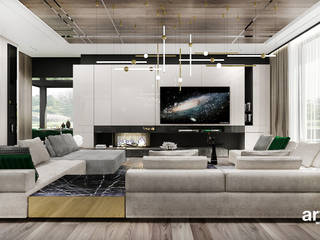 PURE GENIUS | I | Wnętrza domu, ARTDESIGN architektura wnętrz ARTDESIGN architektura wnętrz Modern living room
