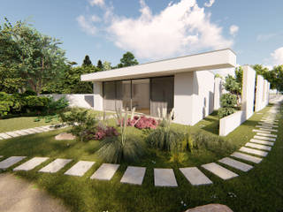 Projeto "Casa de Valadares" _ Seixal , INQUIETUDE ARQUITETURA INQUIETUDE ARQUITETURA บ้านและที่อยู่อาศัย