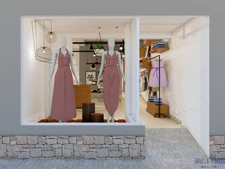 Loja de roupas femininas, Daniela Ponsoni Arquitetura Daniela Ponsoni Arquitetura مساحات تجارية