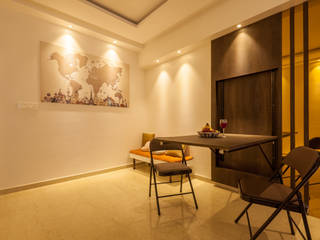 1 BHK residence., Sagar Shah Architects Sagar Shah Architects Minimalist dining room