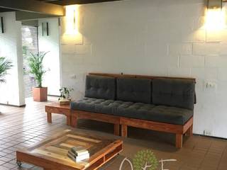 Sofa Italia, Arte Eco Decoraciones Arte Eco Decoraciones Casas de estilo rústico Madera Acabado en madera