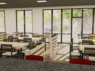 Diseño de Restaurant Italiano, Orlando Fl, Sixty9 3D Design Sixty9 3D Design Bandara Gaya Industrial Wood effect
