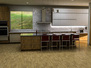 Cocina Moderna Houston Tx, Sixty9 3D Design Sixty9 3D Design Built-in kitchens Wood effect