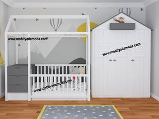 Mobilyada Moda Tasarımı Bebek Odaları, MOBİLYADA MODA MOBİLYADA MODA Modern nursery/kids room Wood Wood effect