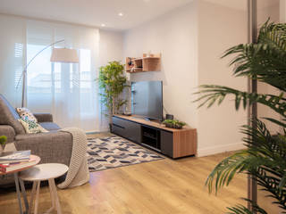 Reforma integral piso en Deusto - Vizcaya, Basoa Decoración Basoa Decoración Scandinavian style living room