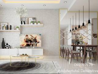 Thiết Kế Nội Thất Căn Hộ The Sun Avenue 3 Phòng Ngủ, Deco Việt Deco Việt Sala da pranzo moderna