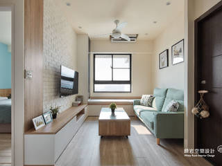 新北市 板橋區 葉公館, 顥岩空間設計 顥岩空間設計 Scandinavian style living room