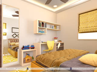 Villa interior designers in Hyderabad , iCraft Designz&Interiors iCraft Designz&Interiors 臥室 合板