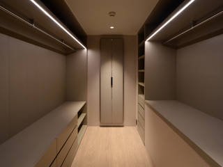 Nyb-apartment（リノベーション）, スレッドデザインスタジオ スレッドデザインスタジオ Minimalist dressing room