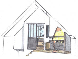 Aménagement en « mini loft » d’un studio, ABCD MAISON ABCD MAISON