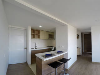 apartamento en Chia-Cundinamarca, TikTAK ARQUITECTOS TikTAK ARQUITECTOS Built-in kitchens