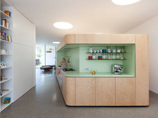 Auf der bunten Blumenwiese - Ferienhaus in Zellerndorf, Franz&Sue Franz&Sue Modern kitchen لکڑی Wood effect