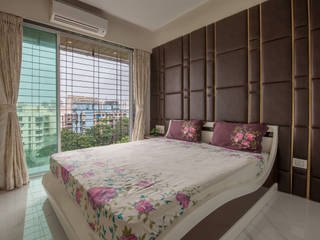 Modern 2bhk residence., Sagar Shah Architects Sagar Shah Architects Modern style bedroom