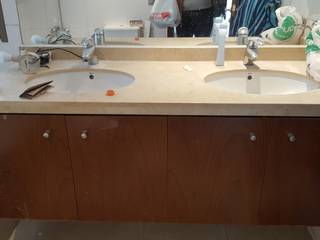 Remodelación de Departamento Candelaria en Vitacura , Constructora CYB Spa Constructora CYB Spa Modern Bathroom