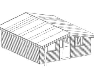Workshop Redruth - Siberian Larch, Building With Frames Building With Frames Wooden houses Wood