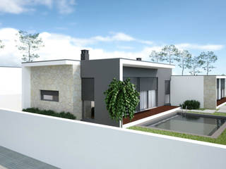 House D , Cláudia Pinto Silva . arquitecta Cláudia Pinto Silva . arquitecta ミニマルな 家