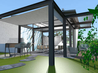 Aussenterrasse in project, STYLE-interior design, Ganal + Sloma STYLE-interior design, Ganal + Sloma Modern Garden