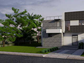 PROYECTO DE DISEÑO DE VIVIENDA EN EL ESTADO DE OAXACA, AM ARQUITECTOS AM ARQUITECTOS บ้านเดี่ยว คอนกรีตเสริมแรง