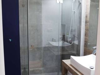 Kabina narożna na wymiar, Moje Szkło Moje Szkło Modern bathroom Glass