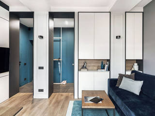 Iceberg, Insight Studio Insight Studio Minimalist living room Engineered Wood Transparent