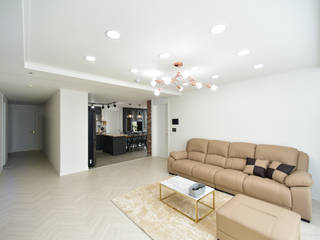 향남 우미린아파트 34PY, 누보인테리어디자인 누보인테리어디자인 Livings modernos: Ideas, imágenes y decoración